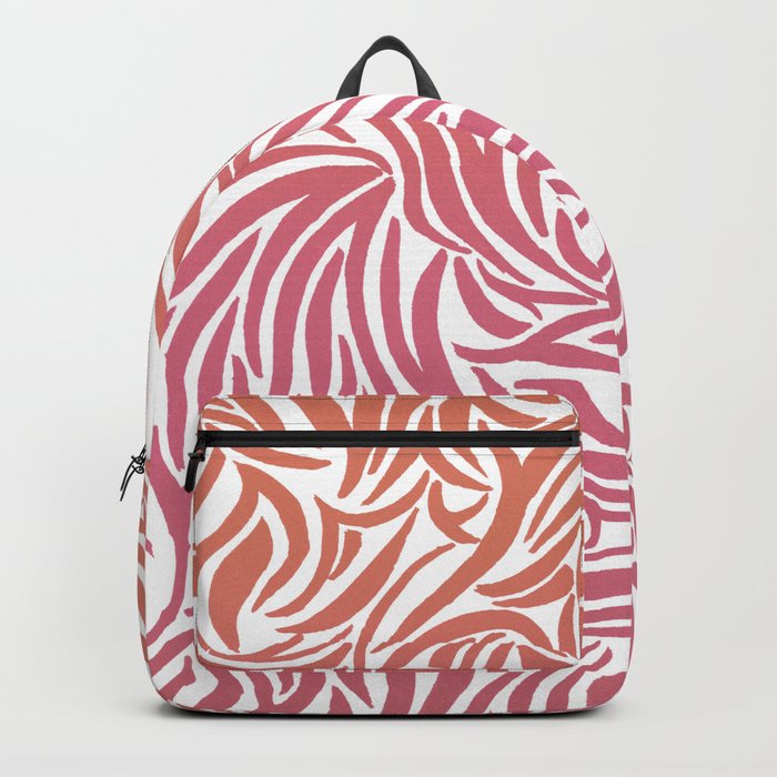 Sunset Zebra print Backpack
