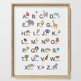Alphabet for children Serving Tray