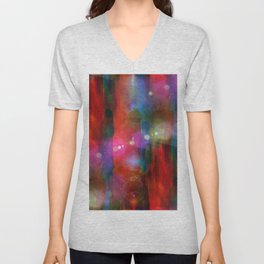 sunlight red, blue grunge band texture watercolor seamless, band background drawn background, business background, abstract retro background V Neck T Shirt