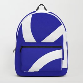 Peace (White & Navy Blue) Backpack