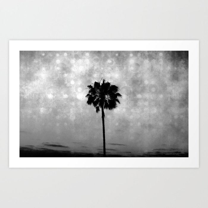 Palm Tree Lights Art Print