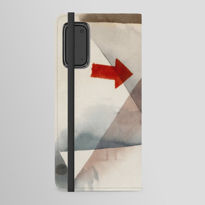 Red Arrow White Abstract Painting Android Wallet Case