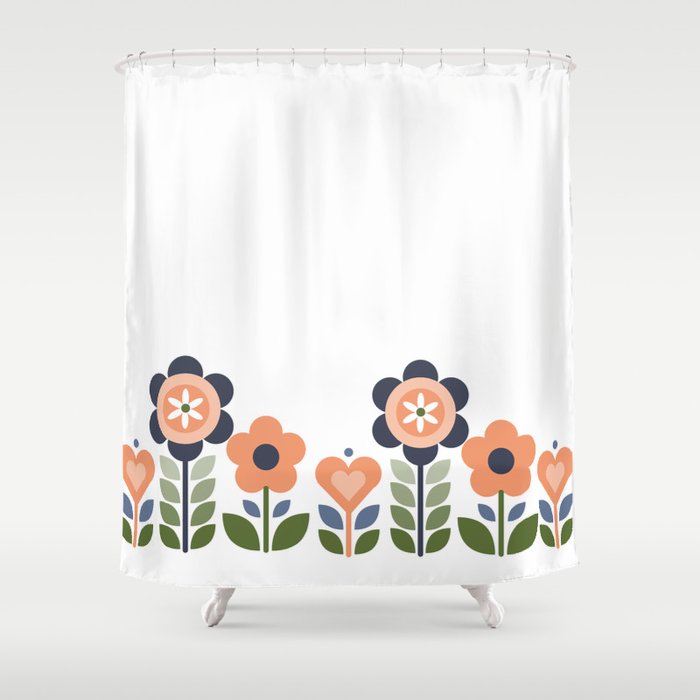 Flower Folk Shower Curtain