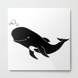 Short-finned pilot whale Metal Print