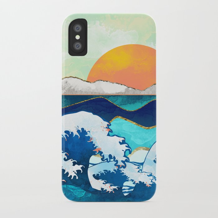 stormy waters iphone case