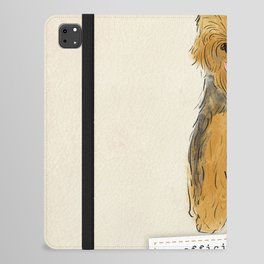 Airedale terrier dog mom mothers day official title mother mom iPad Folio Case