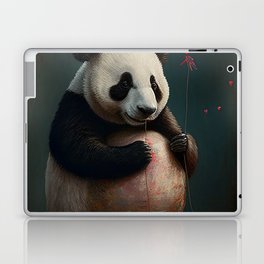 Panda - Be My Valentine - Animals In Love Artwork Laptop & iPad Skin
