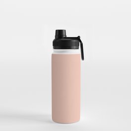 Basic Blush Solid Color Block Water Bottle