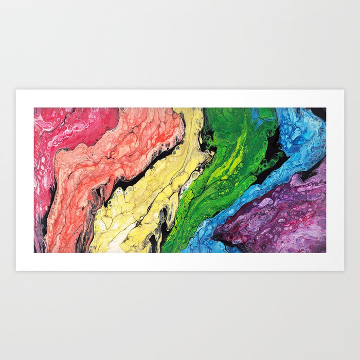 Abstract Rainbow Horizontal Art Print By Pamcressallphotos