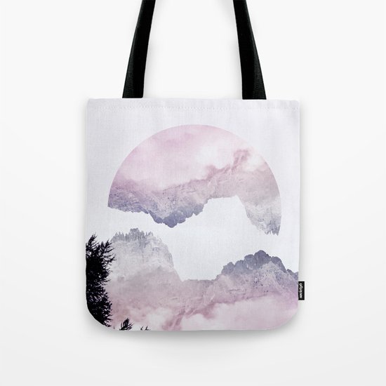 Pink Mountains Tote Bag