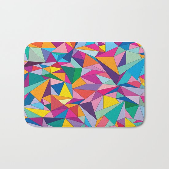 Triangles in color Bath Mat
