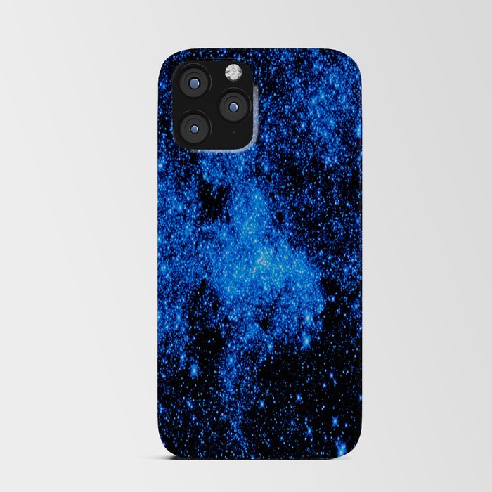 gALAXy Midnight Blue Stars iPhone Card Case