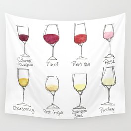 Colors of Wine Wall Tapestry