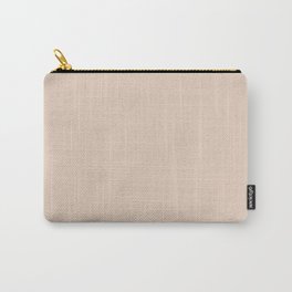 Pale Neutral Blush Buff Cream Solid Carry-All Pouch