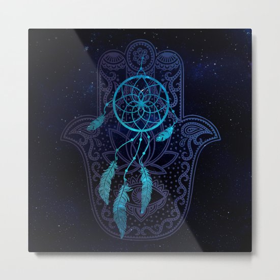 Hamsá Metal Print