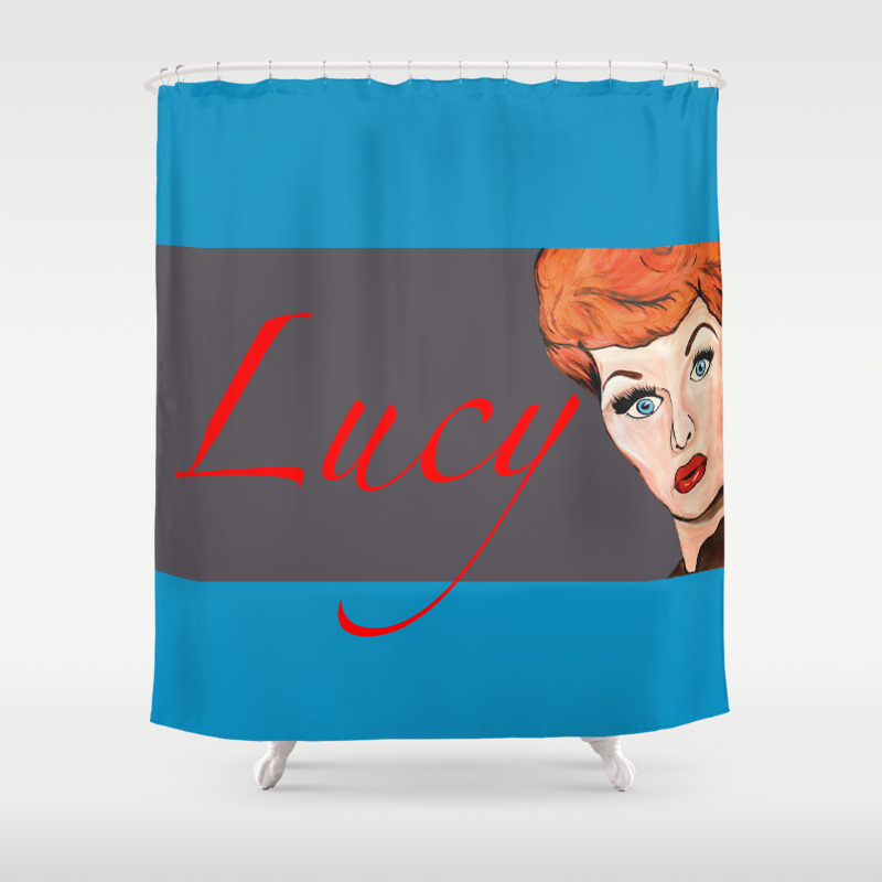 I Love Lucy Shower Curtain By Portraitsontheperiphery Society6