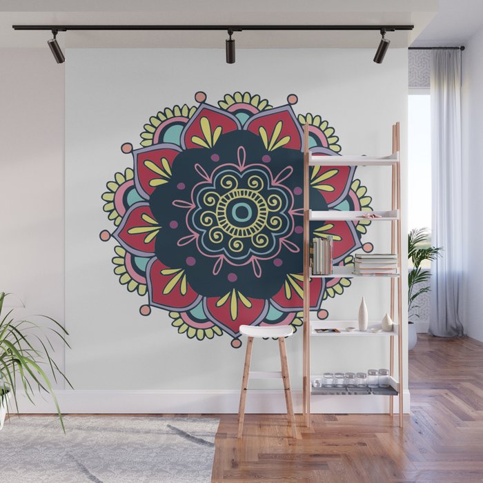 Indian Mandala Wall Mural by Leah McPhail Society6