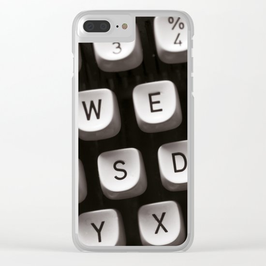 OLD TYPEWRITER Clear iPhone Case