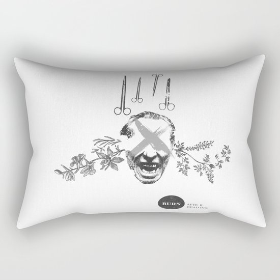 Burn After Reading | Collage Rectangular Pillow
