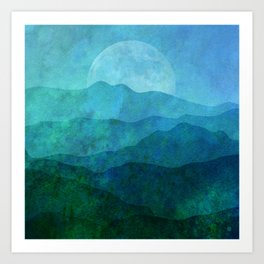 Blue Ridge Hills Art Print