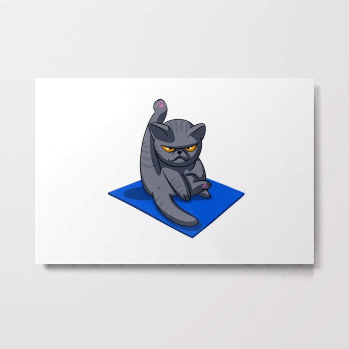 Angry Gray cat Emoji Photographic Print for Sale by MasBlangkon-Art