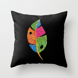The Leaf of Colors Throw Pillow
