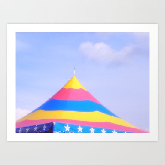 Circus tent Art Print