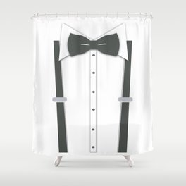 "Suit up" Shower Curtain