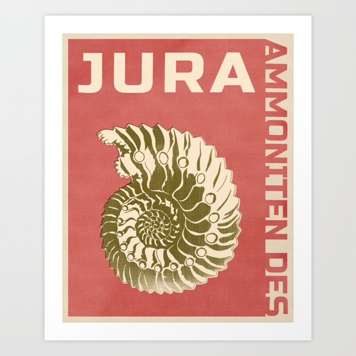 Ammoniten des Jura Art Print