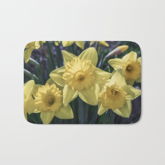 Spring time Daffodils Bath Mat