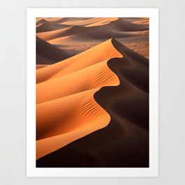 Sand dunes in Namibia Art Print