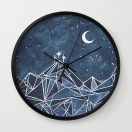 Night Court moon and stars Wall Clock