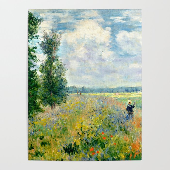 Claude Monet "Poppy Field, Argenteuil" Poster