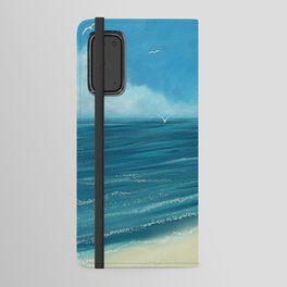 Sandy Beach Seascape Android Wallet Case