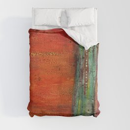 Abstract Copper Duvet Cover