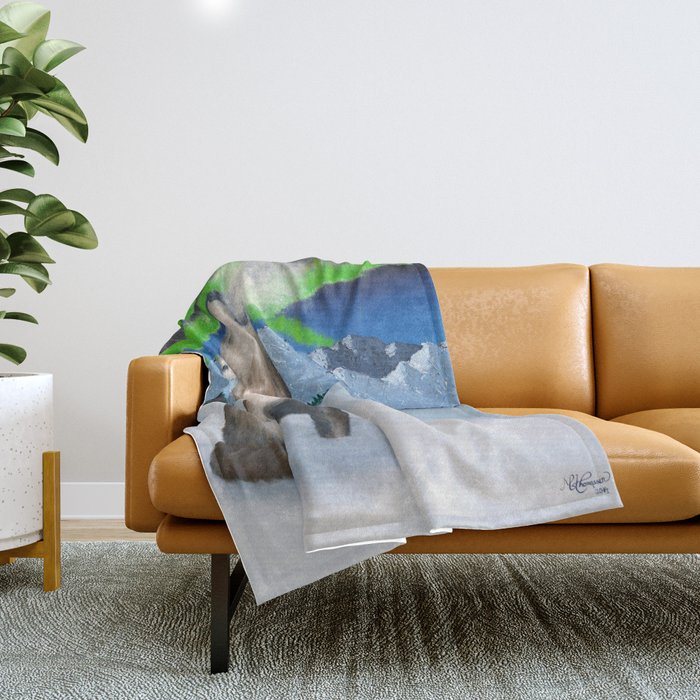 ★ ARCTIC HOWL Throw Blanket
