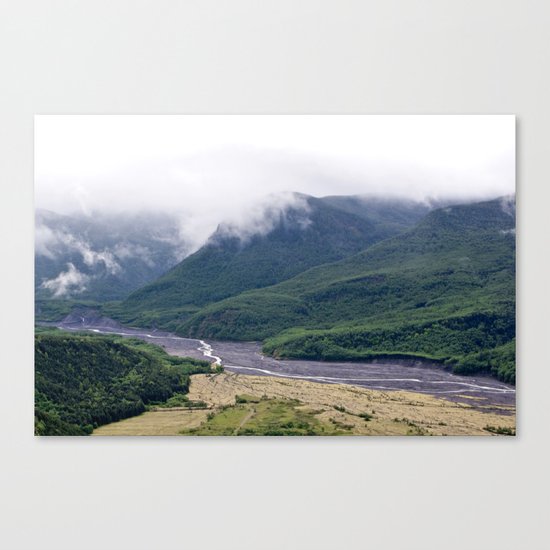 Mount St. Helen's River Canvas Print