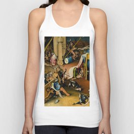 Hieronymus Bosch "The Garden of Earthly Delights" - Hell detail Unisex Tank Top
