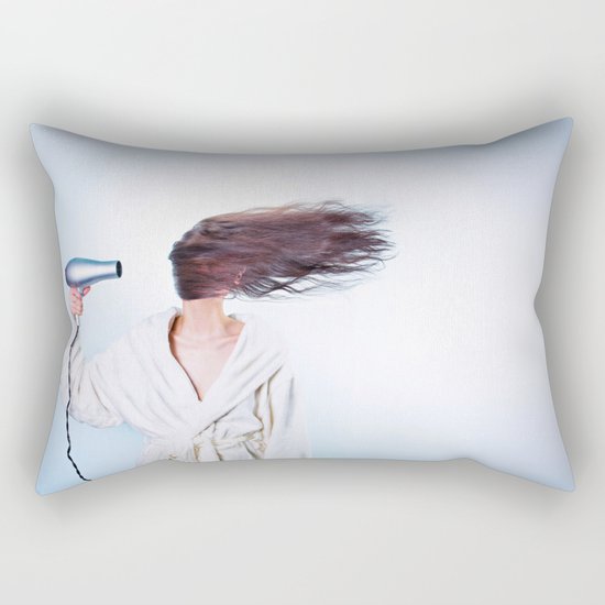 hair comic wind 4 Rectangular Pillow