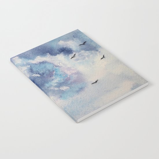 Dramatic sky || watercolor Notebook
