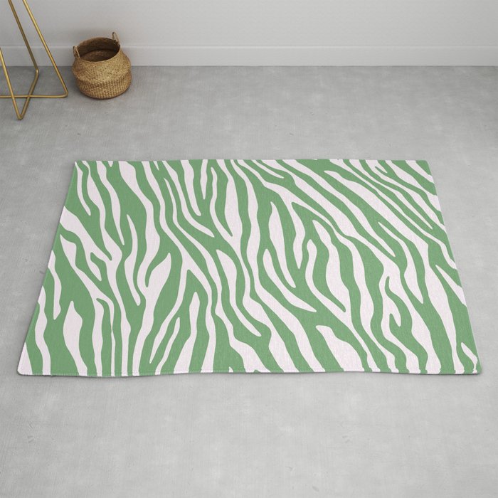 Green zebra print online