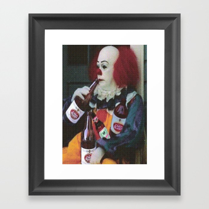 Clown don't Cry Framed Art Print