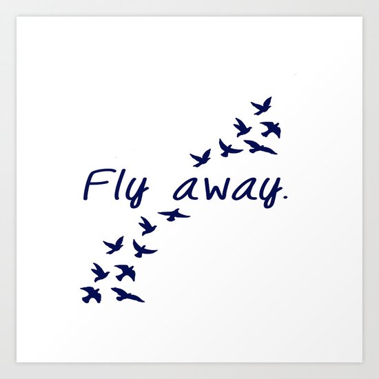 Fly Away. Art Print