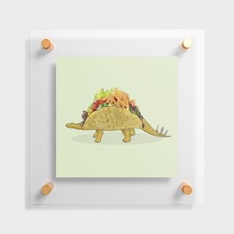Tacosaurus - Taco Stegosaurus Dinosaur Floating Acrylic Print