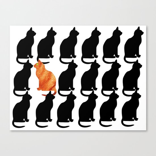 ODD CAT OUT Canvas Print