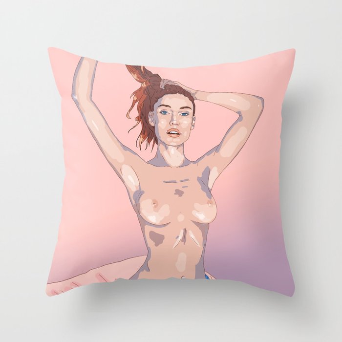On Bed Throw Pillow