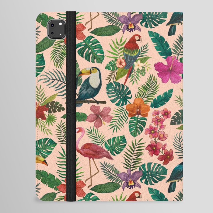 Tropical Bird Pattern iPad Folio Case