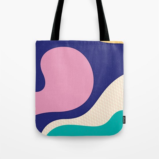 Abstract Waves Tote Bag