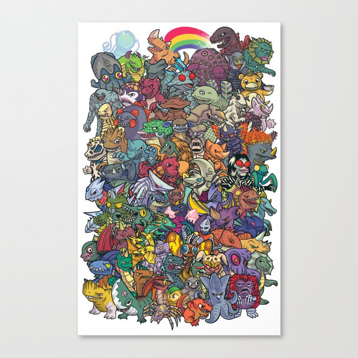 Kaiju Crew Canvas Print