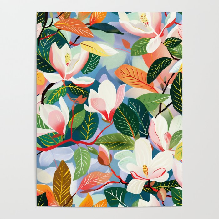 Josef's Magnolias Poster